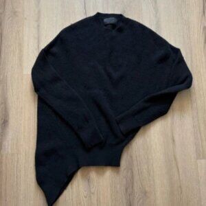 Roucha Asymmetrical Women’s Black Sweater